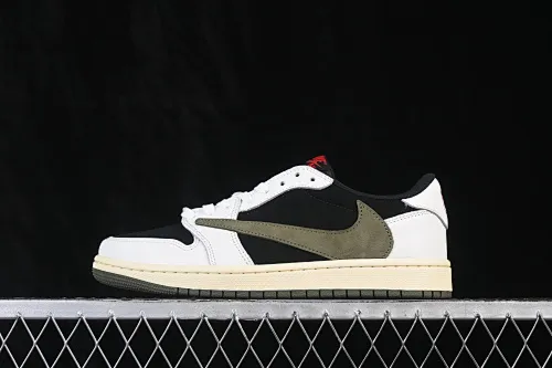 All categories Air Jordan Jordan series basketball shoes Air Jordan 1 Low ZG version Travis Scott x Air Jordan 1 Low OG AJ1 Joe 1 undercut low top full head layer DZ4137-106